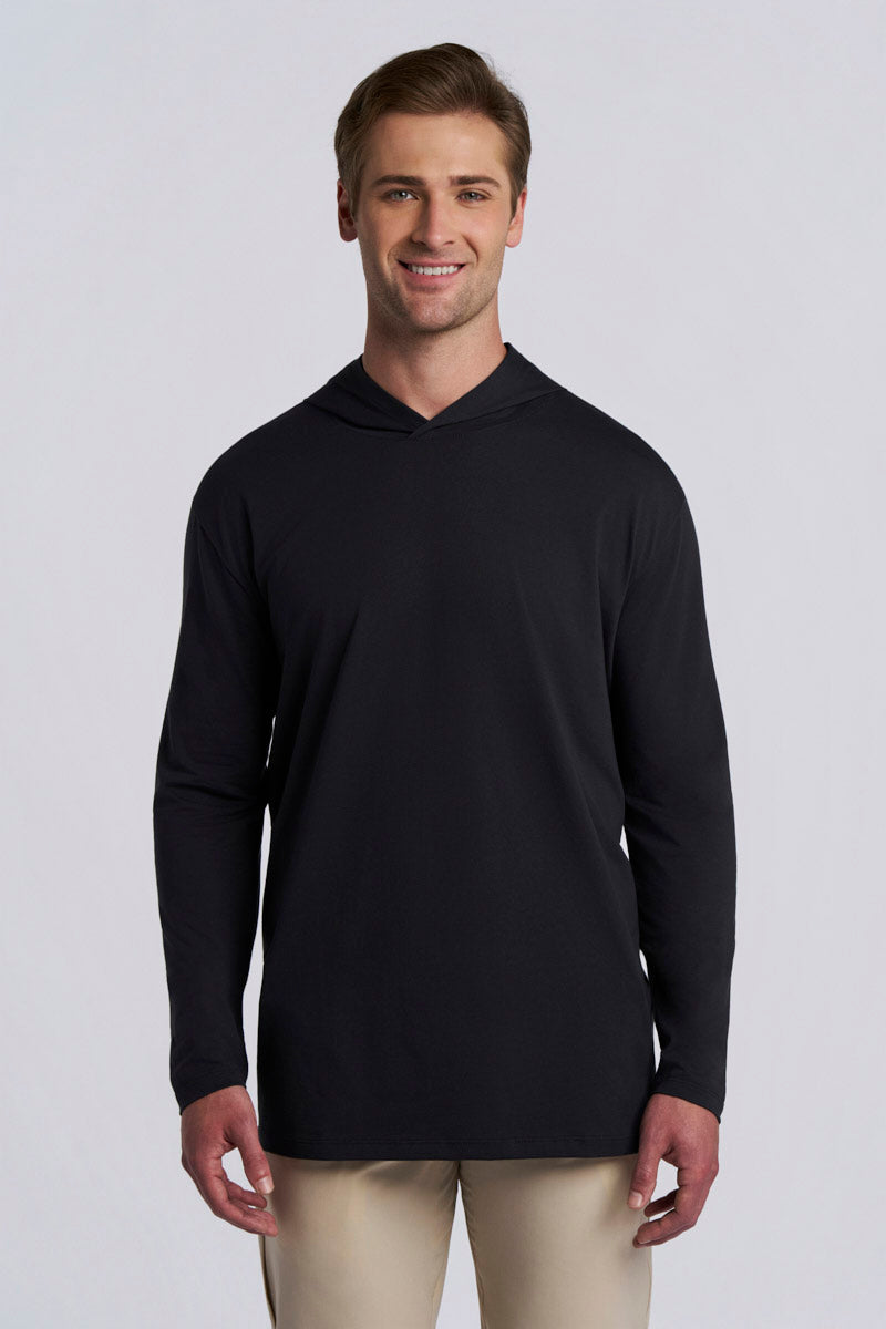 Men's Morada Long Sleeve Hoodie Pima Sol | Black