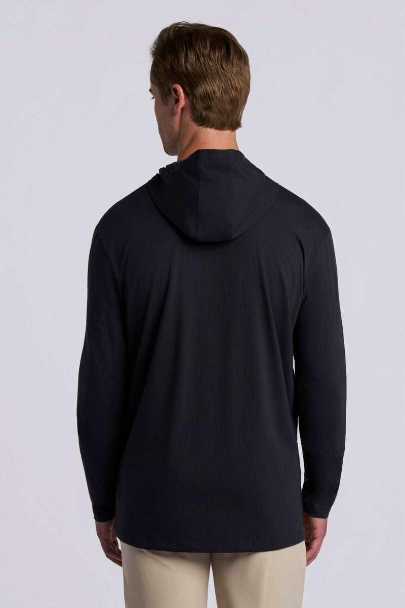 Men's Morada Long Sleeve Hoodie Pima Sol | Black