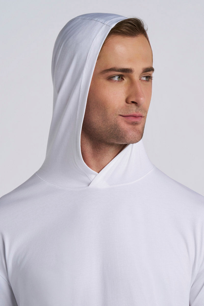 Men's Morada Long Sleeve Hoodie Pima Sol | White