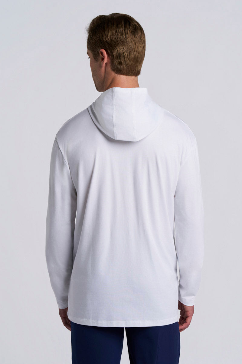 Men's Morada Long Sleeve Hoodie Pima Sol | White
