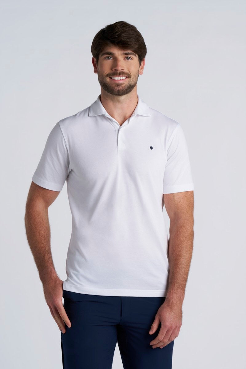 Men's All Day Short Sleeve Pique Polo | White