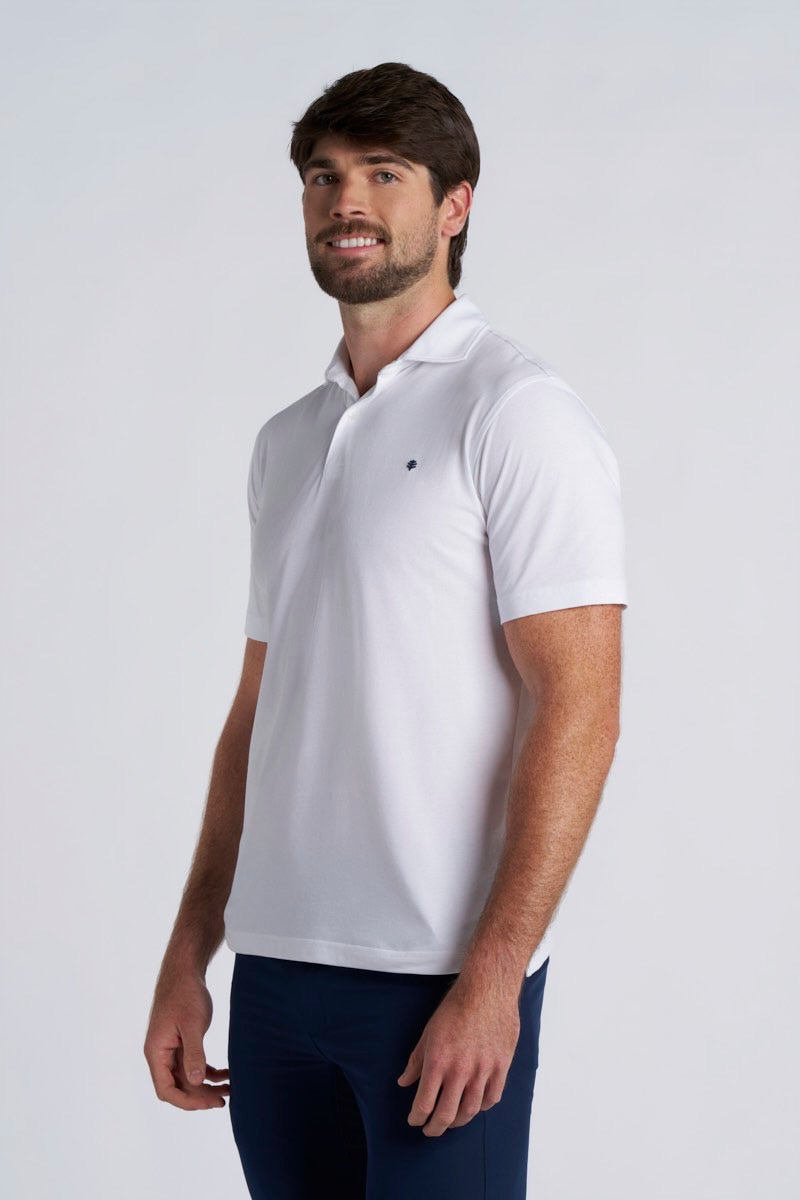 Men's All Day Short Sleeve Pique Polo | White
