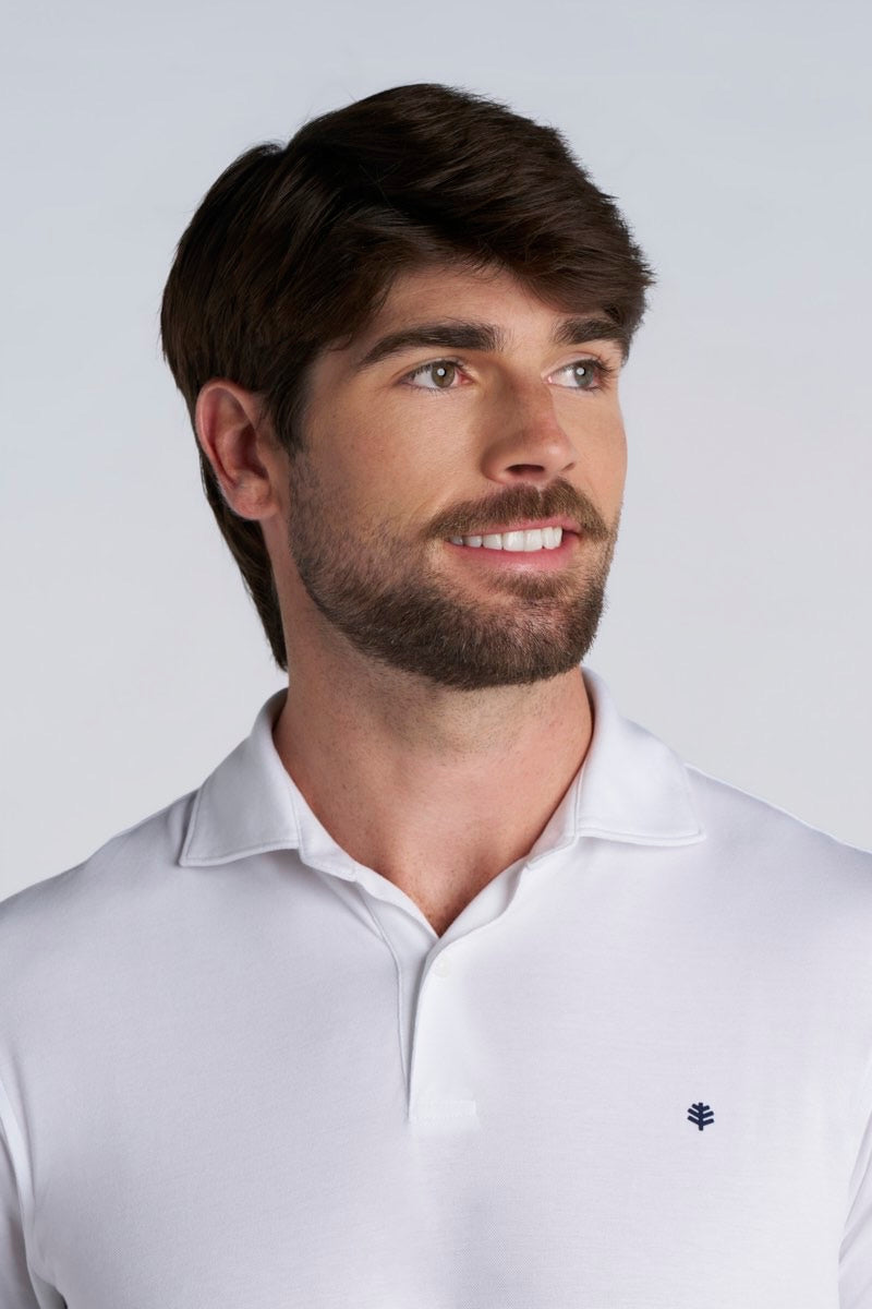 Men's All Day Short Sleeve Pique Polo | White