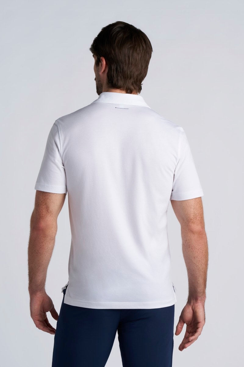 Men's All Day Short Sleeve Pique Polo | White