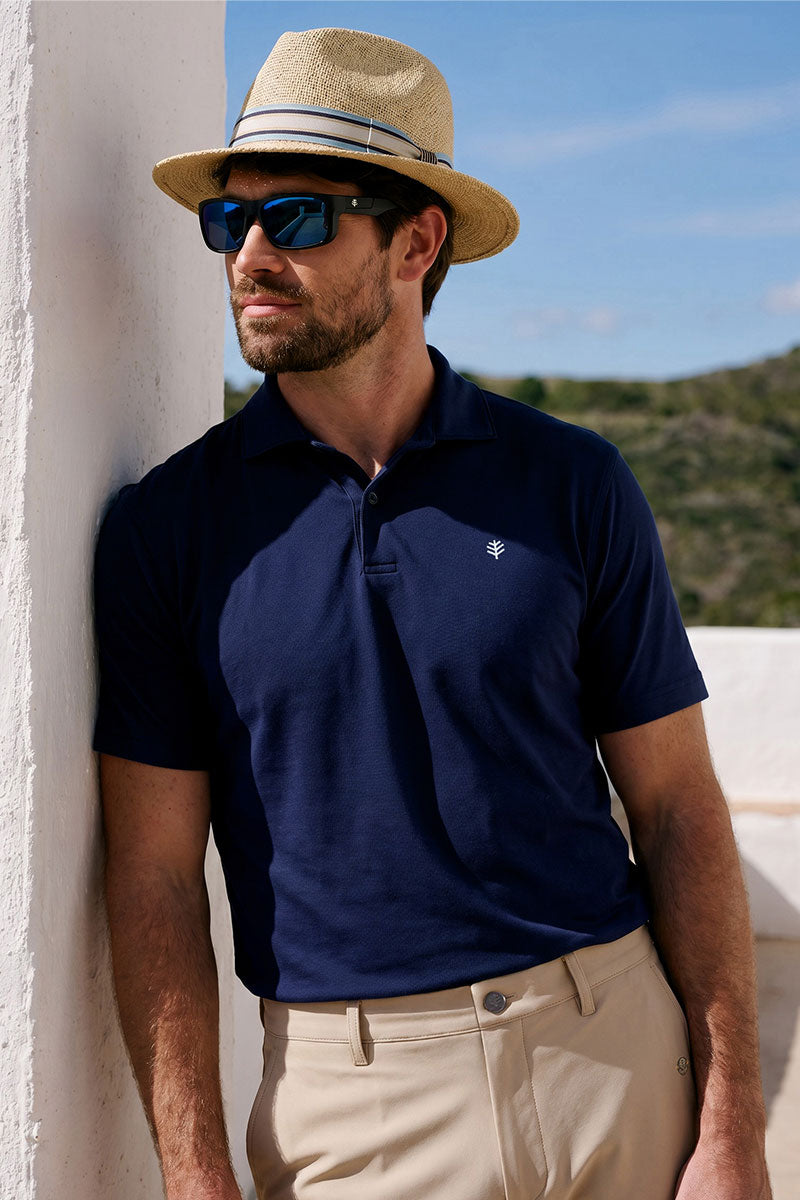 Men's All Day Short Sleeve Pique Polo | Navy