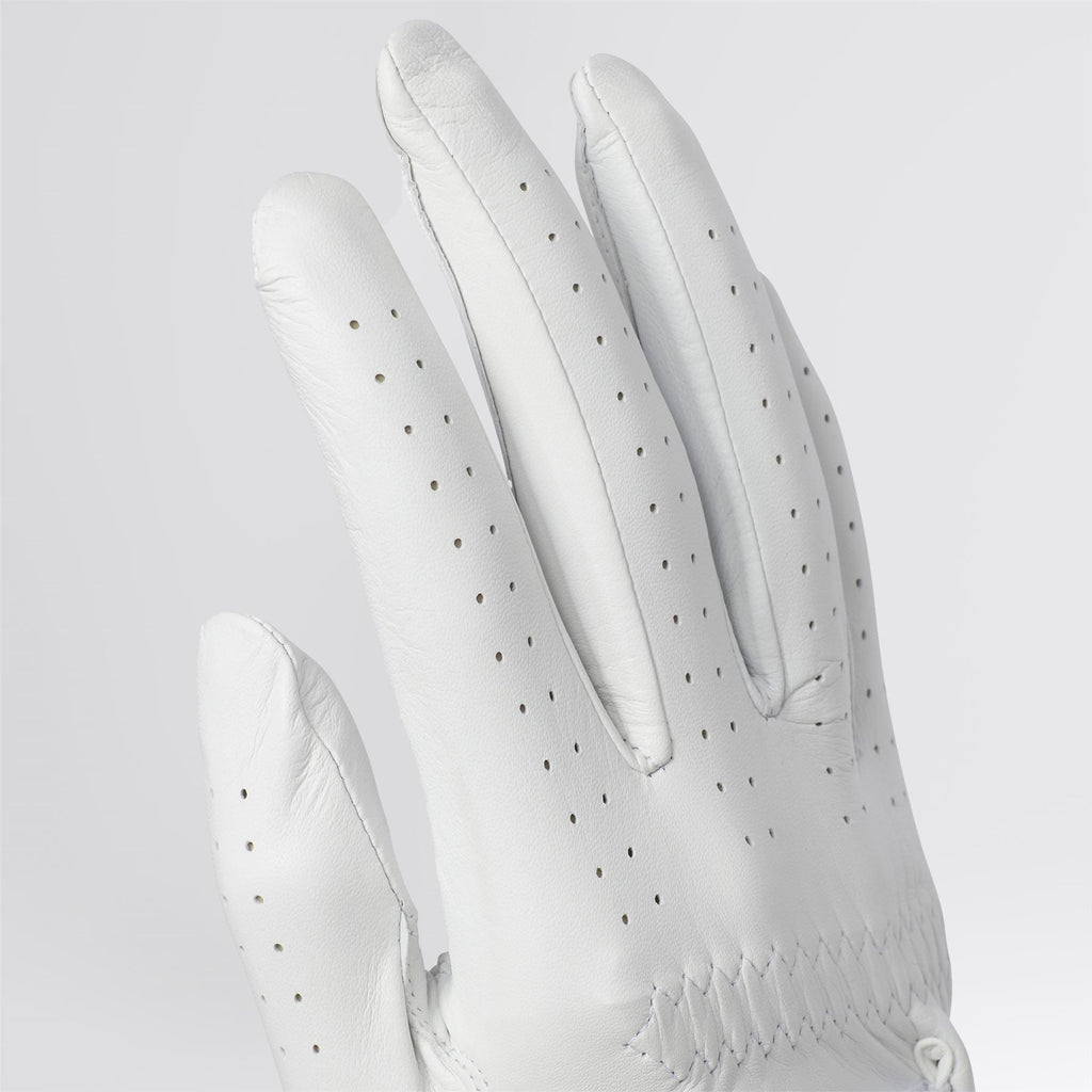 Pro Leather Right Hand Golf Glove White