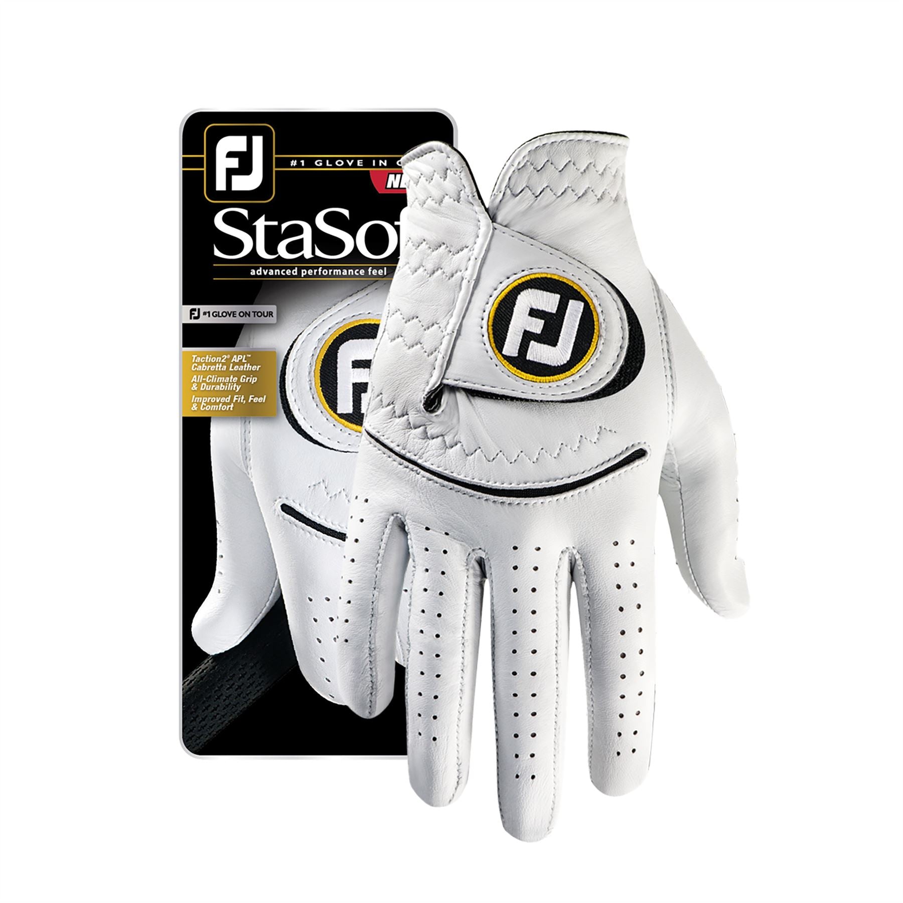 StaSof Regular Golf Glove RH Pearl