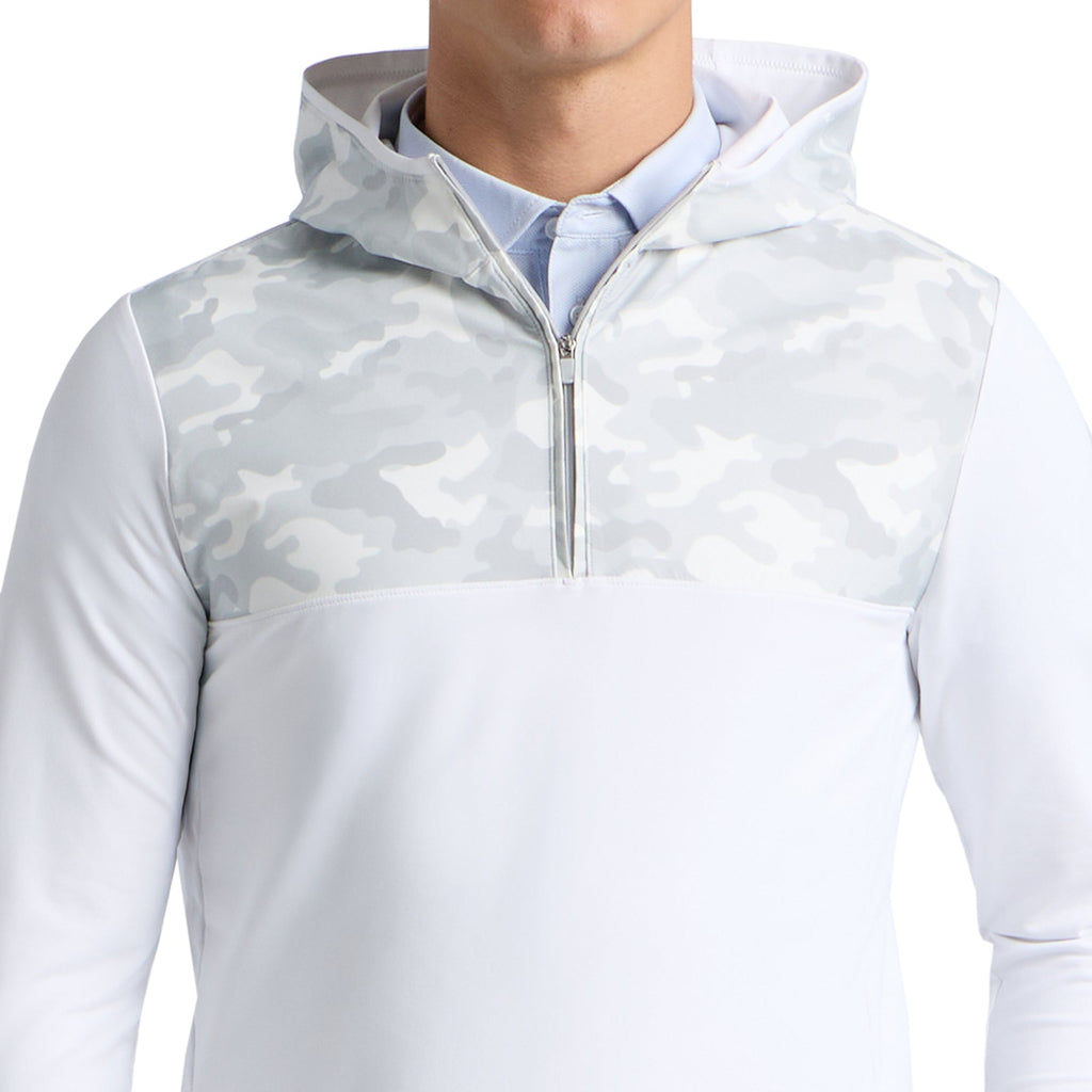 G/FORE Camo Brushed Back 1/4 Zip Hoodie