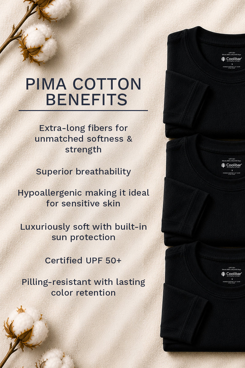 Men's Morada Everyday Long Sleeve T-Shirt Pima Sol | Black