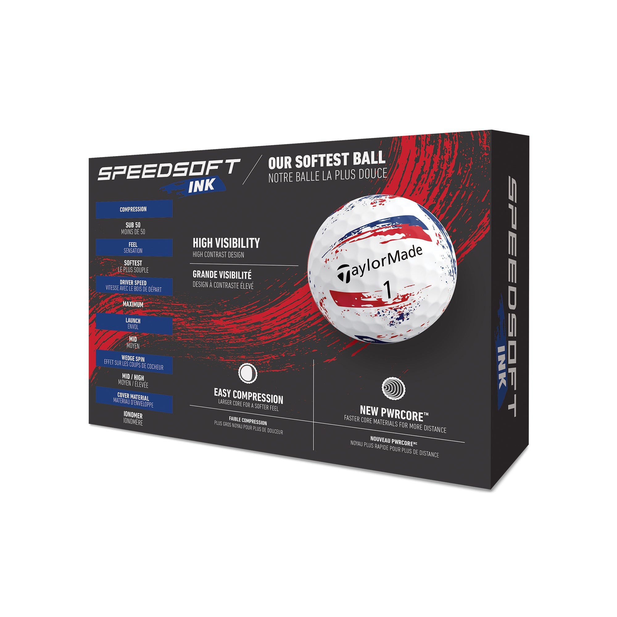 TaylorMade SpeedSoft Ink Golf Balls