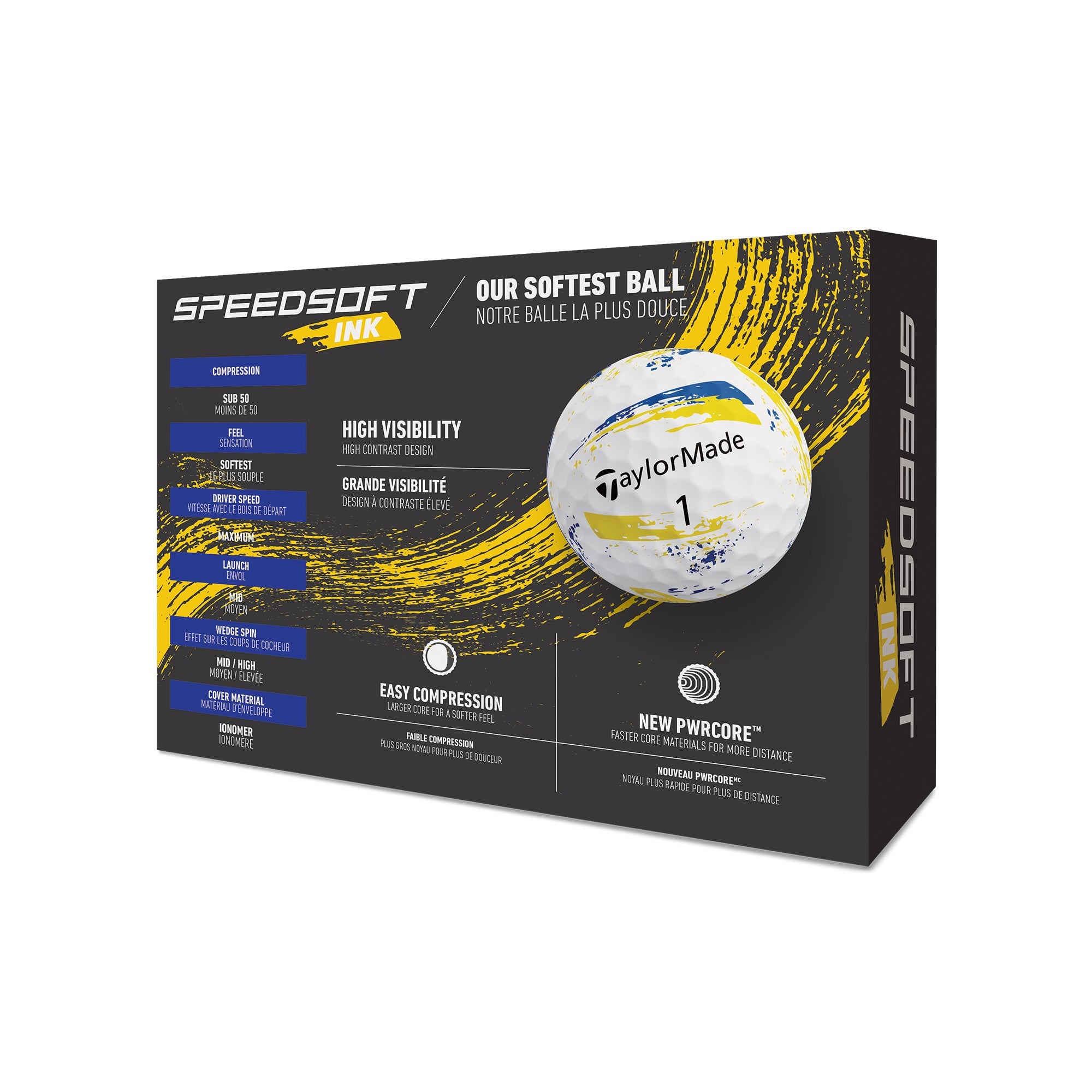 TaylorMade SpeedSoft Ink Golf Balls