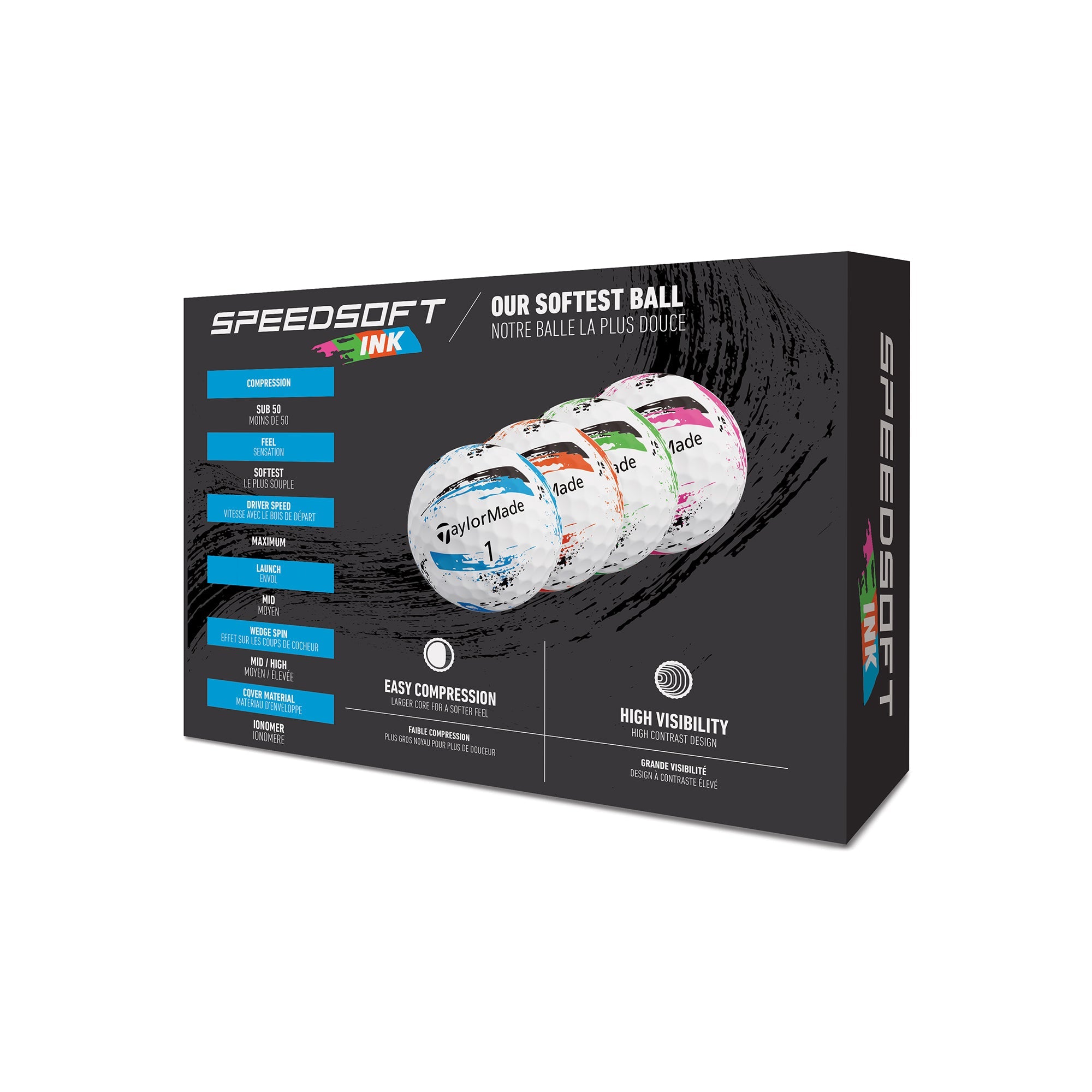 TaylorMade SpeedSoft Ink Golf Balls