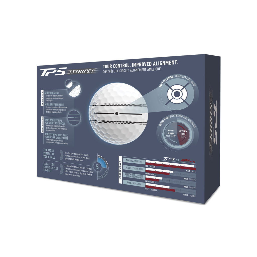 TaylorMade TP5 Stripe Golf Balls 2026