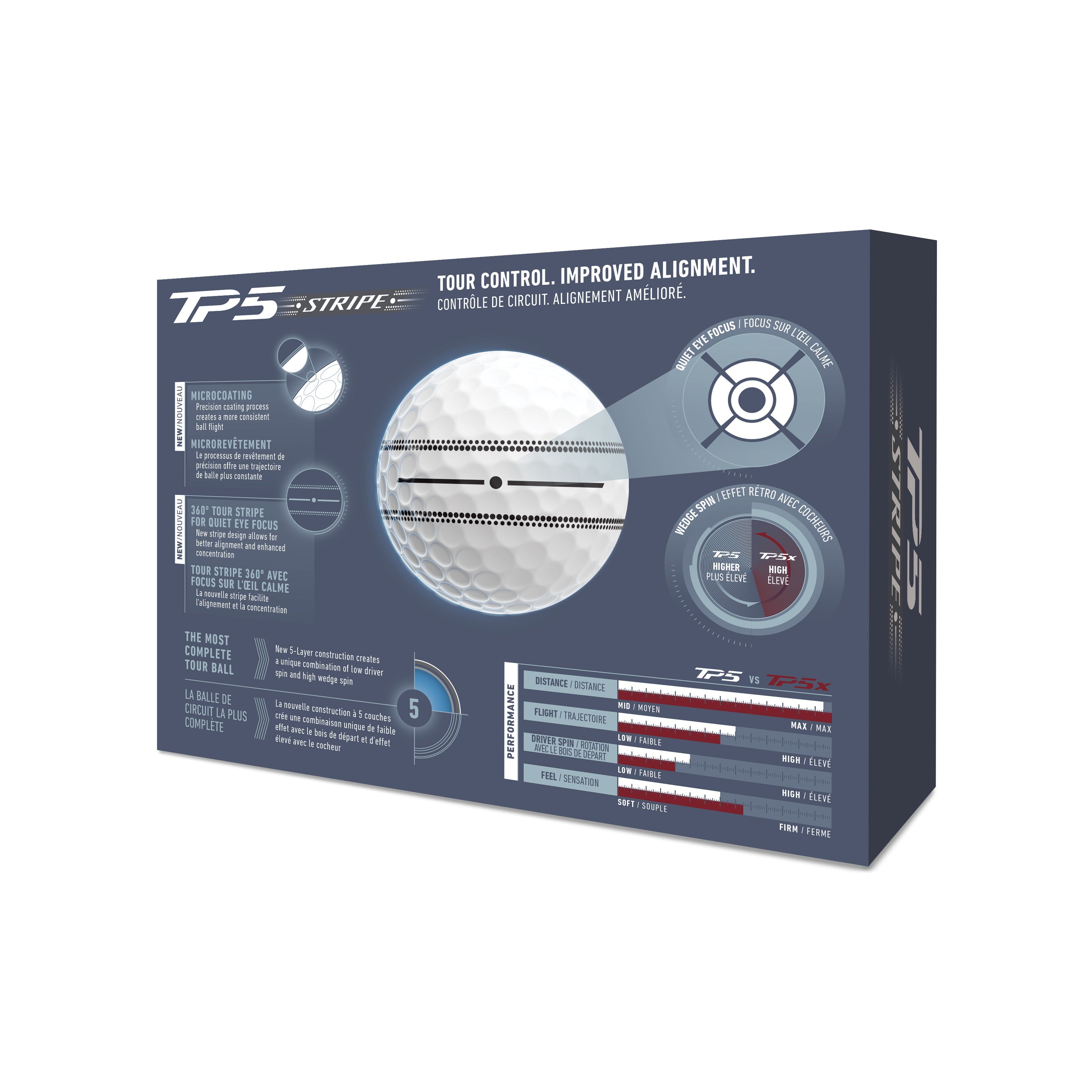 TaylorMade TP5 Stripe Golf Balls 2026
