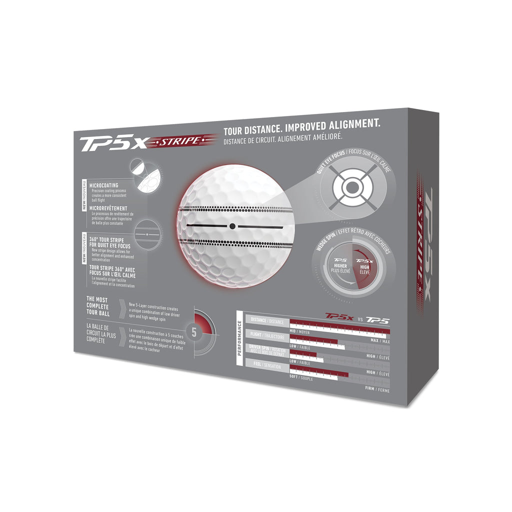 TaylorMade TP5x Stripe Golf Balls 2026