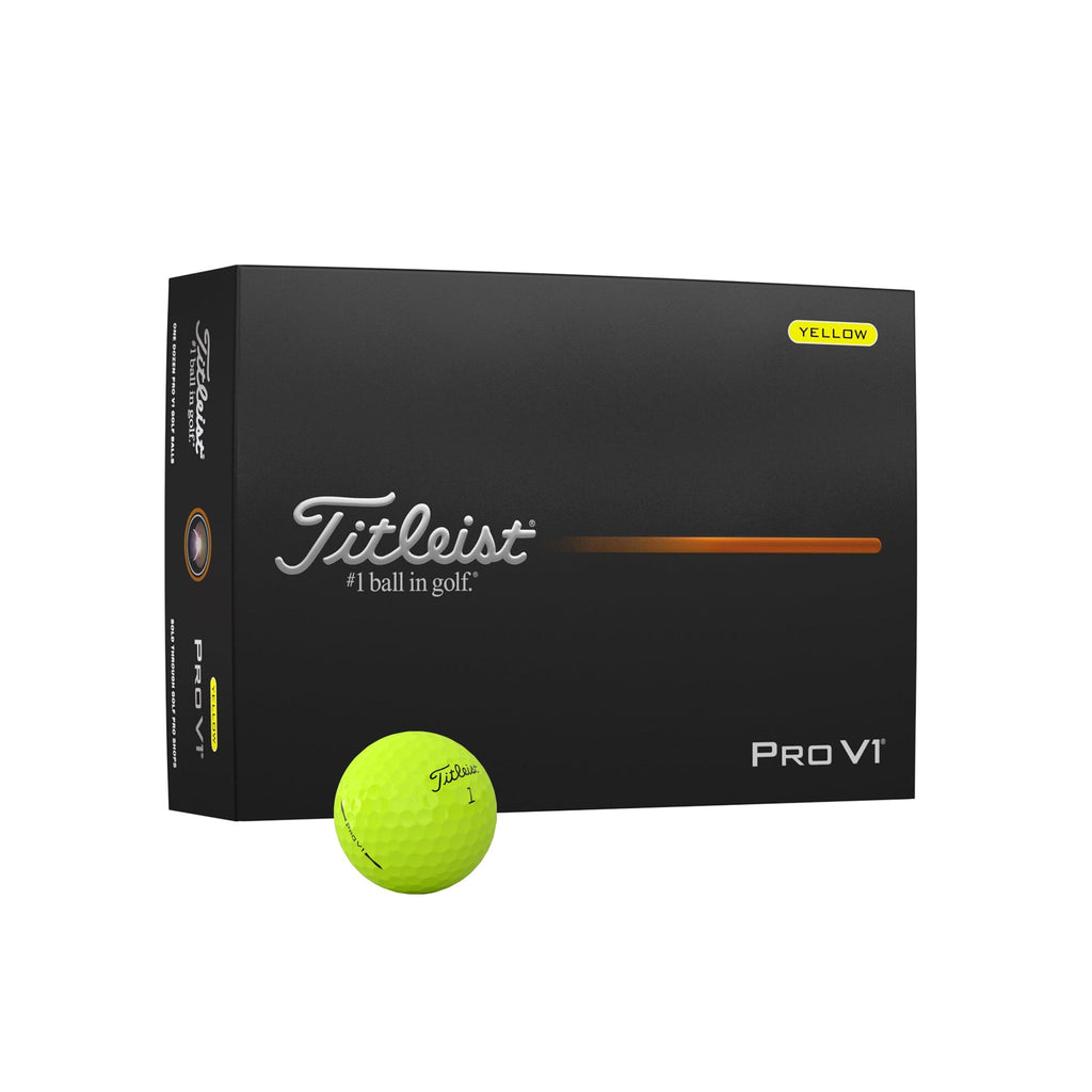 Titleist Pro V1 Golf Balls 2025 - Yellow